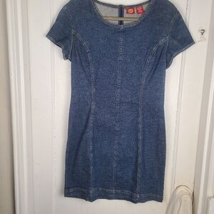 Gap Blue Jeans Dress Cotton and Spandex Size 8